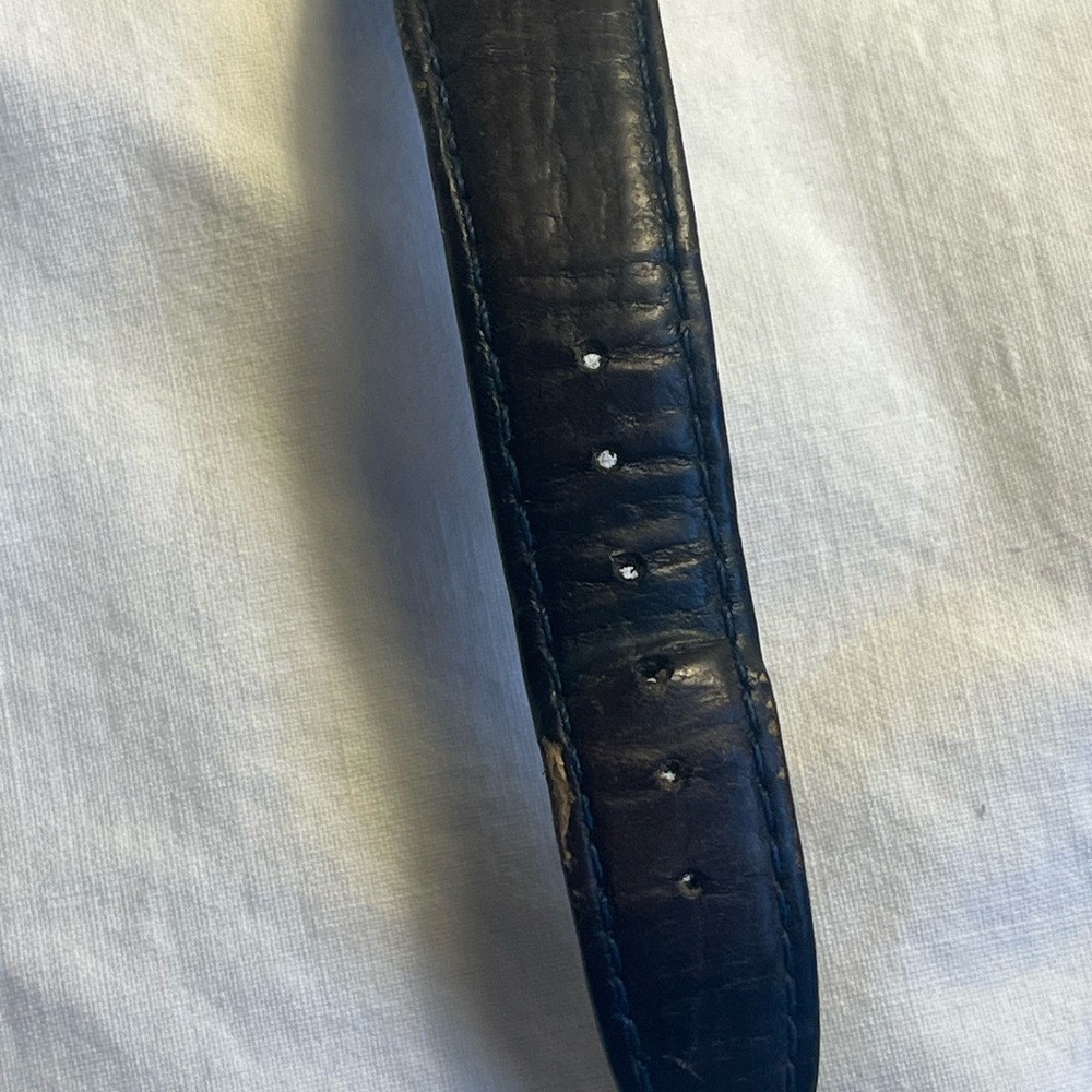 Gruen Rectangular Quartz Watch in Blue and Gold - Picture 4 of 5